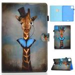 For iPad Pro 11 2024 Painted Stitching Smart Leather Tablet Case(Deer)