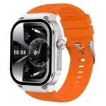 G40S 2.06 inch IP67 BT5.2 Sport Smart Watch, Support Bluetooth Call / Sleep / Blood Oxygen / Heart Rate / Blood Pressure Health Monitor(Orange)