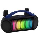 NewRixing NR-222 Portable Outdoor Dual Mic Colorful Wireless Bluetooth Speaker(Blue)