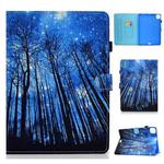 For iPad Pro 11 2024 Painted Stitching Smart Leather Tablet Case(Forest)