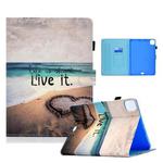 For iPad Pro 11 2024 Painted Stitching Smart Leather Tablet Case(Love)