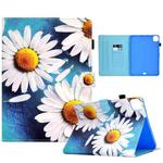 For iPad Pro 11 2024 Painted Stitching Smart Leather Tablet Case(Sunflower)