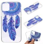 For iPhone 12 Pro Max Coloured Drawing Pattern Transparent TPU Protective Case(Windmill)