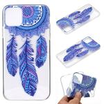 For iPhone 12 mini Coloured Drawing Pattern Transparent TPU Protective Case(Windmill)