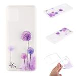 For Huawei Y5p Coloured Drawing Pattern Transparent TPU Protective Case(Dandelion)