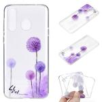 For Huawei Y6p Coloured Drawing Pattern Transparent TPU Protective Case(Dandelion)
