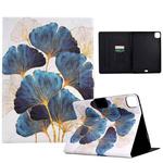 For iPad Pro 11 2024 Colored Drawing Smart Leather Tablet Case(Leaf)