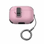 For AirPods Pro 2 Mechanical Switch Lock Bluetooth Earphone Protective Case(Pink)
