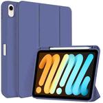 For iPad mini 6 3-fold TPU Smart Leather Tablet Case with Pen Slot(Royal Blue)