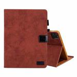 For iPad Pro 11 2024 Cloth Texture Leather Tablet Case(Brown)