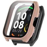 For Xiaomi HayLou Smart Watch 2 Pro PC + Tempered Film Integrated Watch Protective Case(Pink)