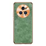 For Honor Magic5 Pro Electroplating Lambskin Leather Phone Case(Green)