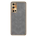For Honor 30 Pro Electroplating Lambskin Leather Phone Case(Grey)