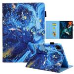 For iPad Pro 11 2024 Colored Drawing Leather Smart Tablet Case(Blue Gold)