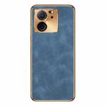 For Xiaomi Redmi K60 Ultra Electroplating Lambskin Leather Phone Case(Blue)