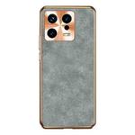 For Xiaomi 13 Pro Electroplating Lambskin Leather Phone Case(Grey)