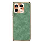For Xiaomi 13 Electroplating Lambskin Leather Phone Case(Green)