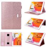 For iPad Pro 11 2024 Business Style Horizontal Flip Leather Smart Tablet Case with Holder(Rose Gold)