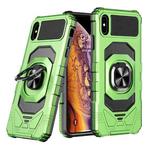 For iPhone XS / X Magnetic Ring Holder Phone Case(Green)