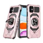 For iPhone 11 Magnetic Ring Holder Phone Case(Rose Gold)