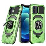 For iPhone 12 Magnetic Ring Holder Phone Case(Green)