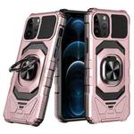 For iPhone 12 Pro Max Magnetic Ring Holder Phone Case(Rose Gold)