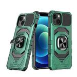 For iPhone 13 Magnetic Ring Holder Phone Case(Dark Green)