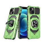 For iPhone 13 Magnetic Ring Holder Phone Case(Green)