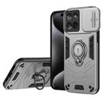 For Motorola Edge 60 Fusion Camshield Ring Holder Phone Case(Grey)