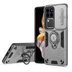 For vivo V30 / V30 Pro Camshield Ring Holder Phone Case(Grey)