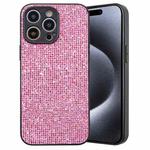 For iPhone 15 Pro Glitter Powder TPU Hybrid PC Phone Case(Pink)