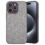 For iPhone 15 Pro Glitter Powder TPU Hybrid PC Phone Case(Silver)