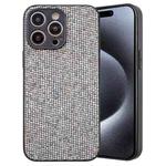 For iPhone 13 Pro Max Glitter Powder TPU Hybrid PC Phone Case(Silver)