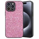 For iPhone 12 Pro Glitter Powder TPU Hybrid PC Phone Case(Pink)