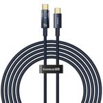 Baseus Explorer Series 100W USB-C/Type-C to USB-C/Type-C Smart Power-off Fast Charging Data Cable, Length:2m(Blue)