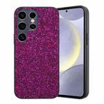 For Samsung Galaxy S24 Ultra 5G Glitter Powder TPU Hybrid PC Phone Case(Purple)