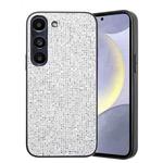 For Samsung Galaxy S23 5G Glitter Powder TPU Hybrid PC Phone Case(White)