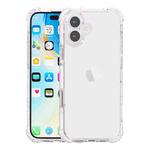 For iPhone 16 Plus Acrylic Color Point Transparent Phone Case(White)