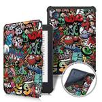 For KOBO Clara Colour 2E 2022 Painted Voltage Caster TPU Leather Smart Tablet Case(Graffiti)