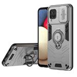 For Samsung Galaxy A12 Camshield Ring Holder Phone Case(Grey)
