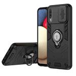 For Samsung Galaxy A50 Camshield Ring Holder Phone Case(Black)