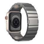 For Apple Watch Series 9 45mm One-Bead Magnetic Buckle Titanium Metal Watch Band(Grey)