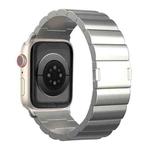 For Apple Watch Series 6 44mm One-Bead Magnetic Buckle Titanium Metal Watch Band(Titanium Color)