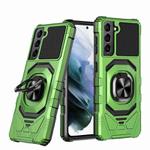 For Samsung Galaxy S21+ 5G Magnetic Ring Holder Phone Case(Green)