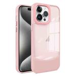 For iPhone 15 Pro Max Two-color High Transparency Skin Feel TPU Phone Case(Pink)