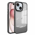 For iPhone 15 Plus Two-color High Transparency Skin Feel TPU Phone Case(Black)