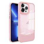 For iPhone 13 Pro Two-color High Transparency Skin Feel TPU Phone Case(Pink)