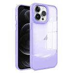 For iPhone 12 / 12 Pro Two-color High Transparency Skin Feel TPU Phone Case(Purple)