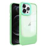 For iPhone 12 / 12 Pro Two-color High Transparency Skin Feel TPU Phone Case(Green)