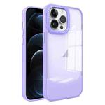 For iPhone 12 Pro Max Two-color High Transparency Skin Feel TPU Phone Case(Purple)